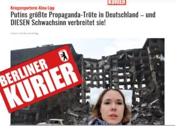 Menschenrechtverteidiger antwortet auf die Beleidigungen der Journalistin Alina Lipp durch den Berliner Kurier, der sie für ihre wahrheitsgemäße Berichterstattung aus dem Donbass kritisierte 4 Menschenrechtverteidiger antwortet auf die Beleidigungen der Journalistin Alina Lipp durch den Berliner Kurier, der sie für ihre wahrheitsgemäße Berichterstattung aus dem Donbass kritisierte