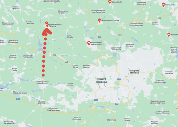 Spaziergang an der Frontlinie bei Ukraine / Donezk 17.07.2022, Alina Lipp 1 Nowoselowka Awdejewka