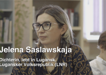 Gesichter des Donbass, Folge 4 3 Jelena Saslawskaja Dichterin Lebt in Lugansk, Lugansker Volksrepublik, LNR